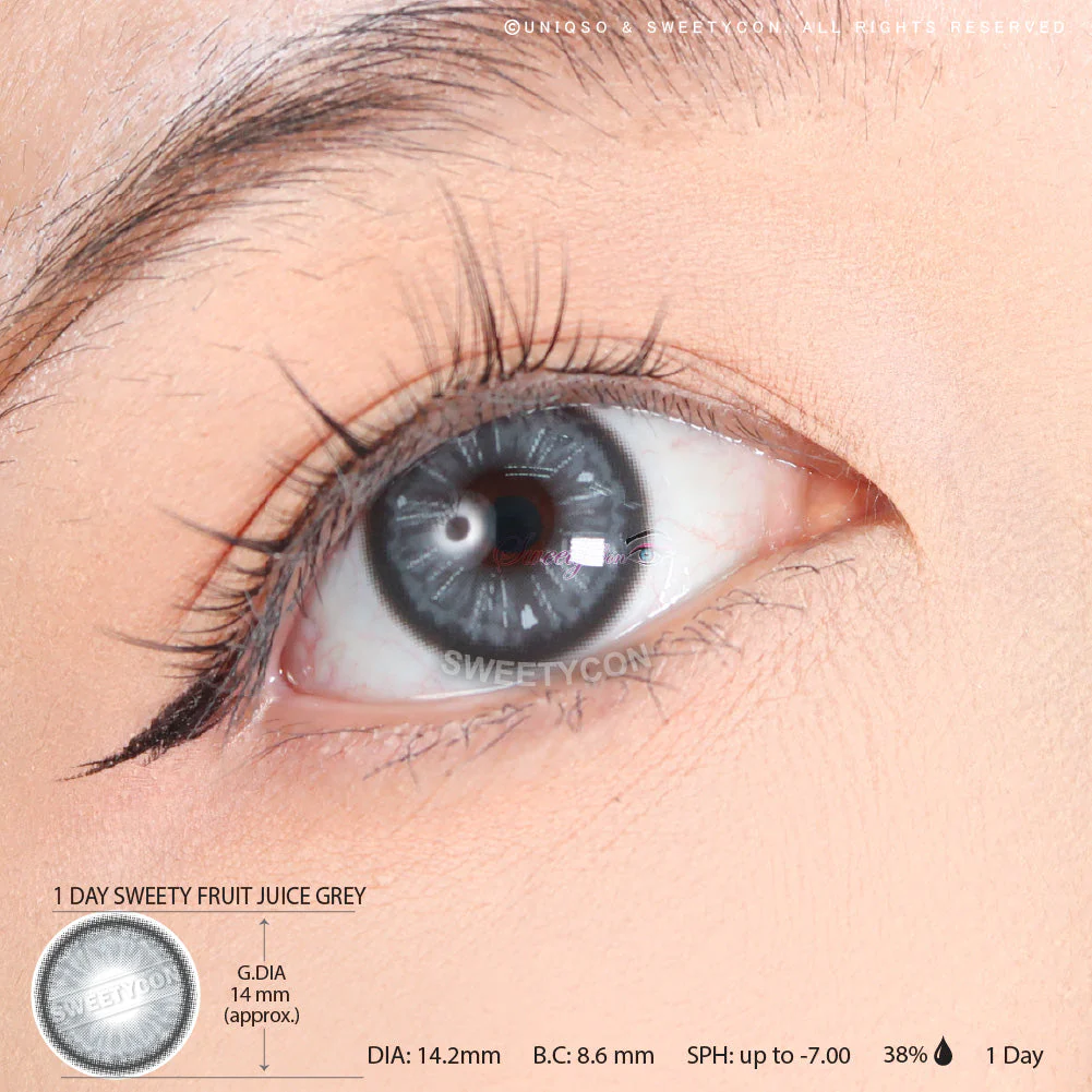 1 Day Sweety Fruit Juice Grey (2 or 10 lenses/pack) - Image 3