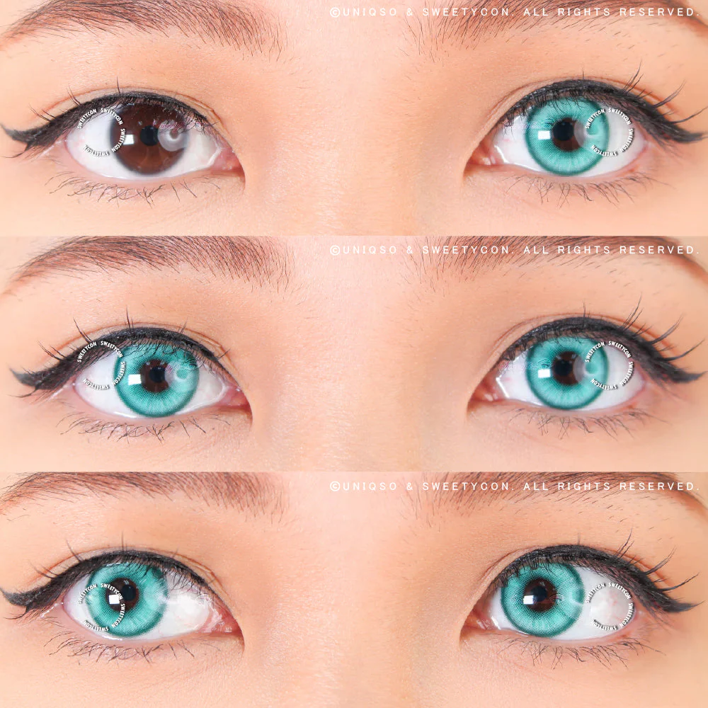 1 Day Sweety Star Tears Cyan Green (2 or 10 lenses/pack) - Image 2