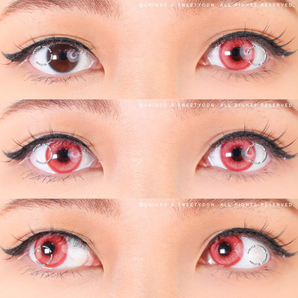 1 Day Sweety Star Tears Red (2 or 10 lenses/pack) - Image 4