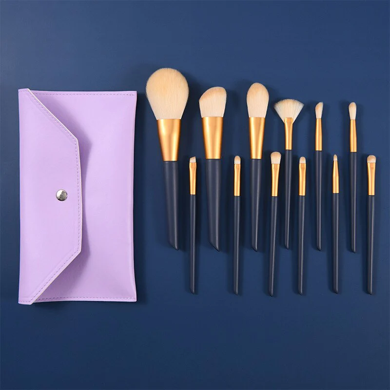 12PCS Natural Hair Makeup Brushes - Image 5
