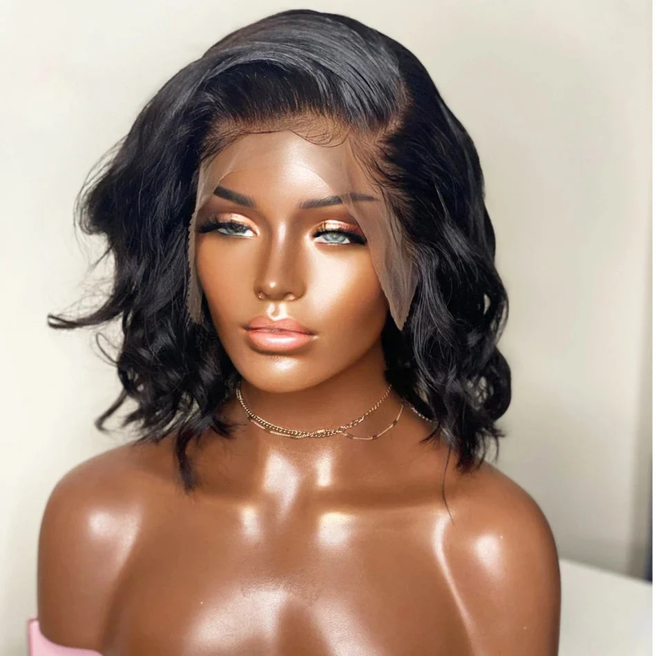 Premium Wig - Big Bling Black Short Curly Lace Front Wig - Image 2