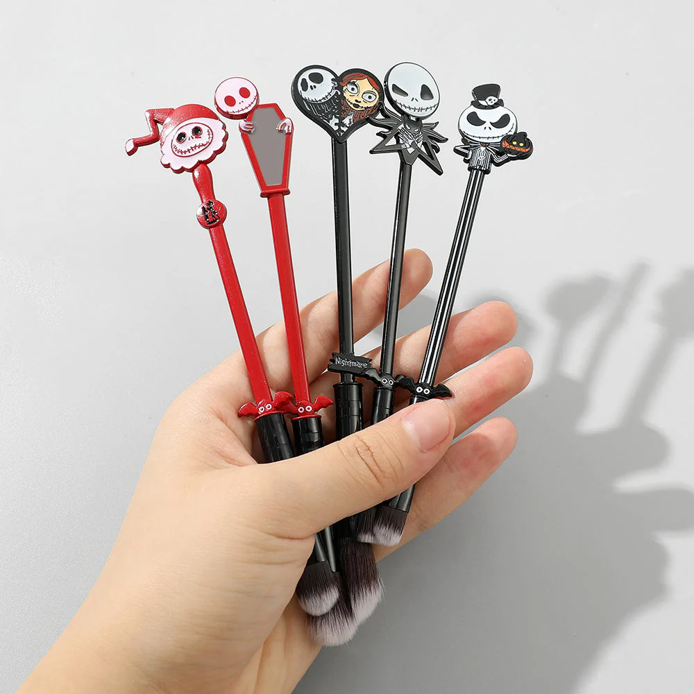 Christmas Horror Night Jack Skull Makeup Brush Tool Set - Image 2