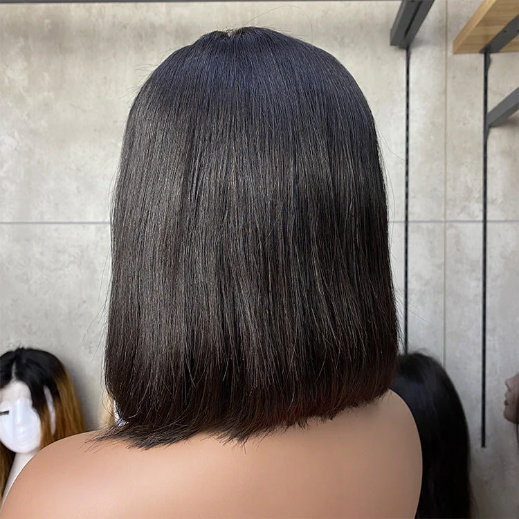 Premium Wig - Classy Chic Front Lace Middle Part Bob - Image 5