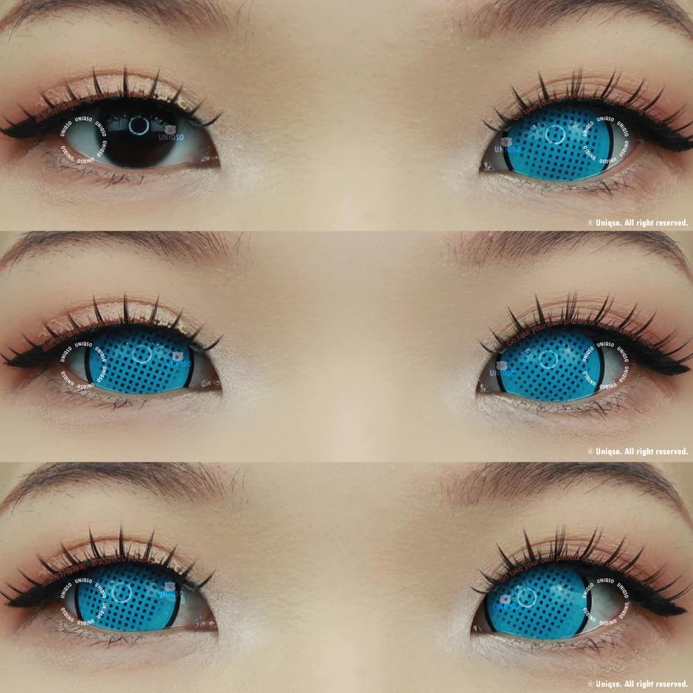 Sweety Mini Sclera Cyan Mesh Rim (1 lens/pack) - Image 2