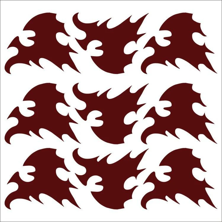 Demon Killer Tattoo Sticker Fire Style B