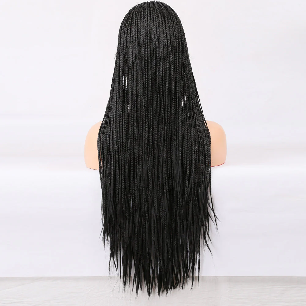 Premium Wig - Elvira Front Lace Long Braided Wigs - Image 4