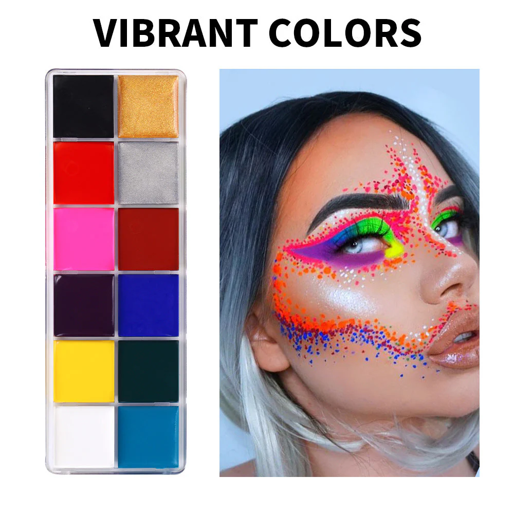 Fit Colors 12 Colors Water Soluble Face & Body Paint - Image 3