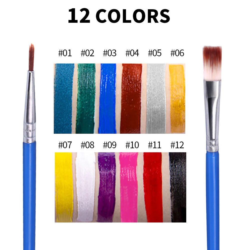 Fit Colors 12 Colors Water Soluble Face & Body Paint - Image 4