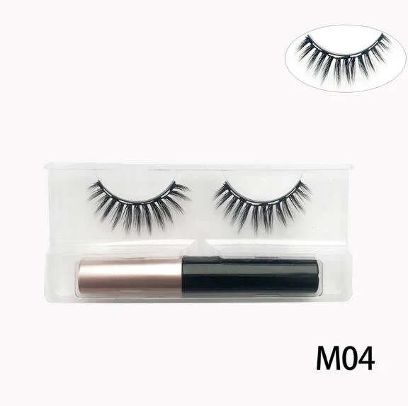 Natural Long Faux Mink Magnetic Eyelashes With Eyeliner - Image 11