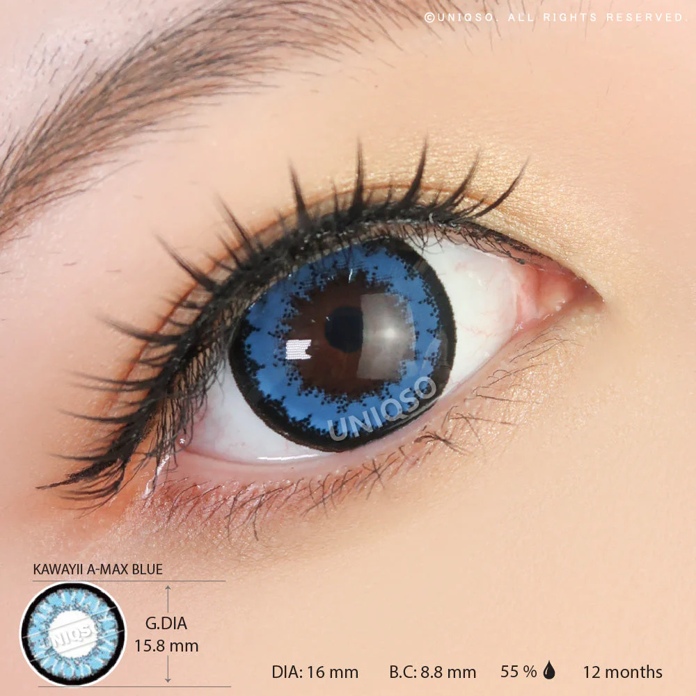 Kawayii A-Max Blue (1 lens/pack) - Image 3