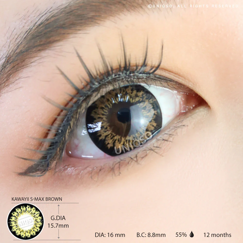Kawayii S-Max Brown (1 lens/pack) - Image 3