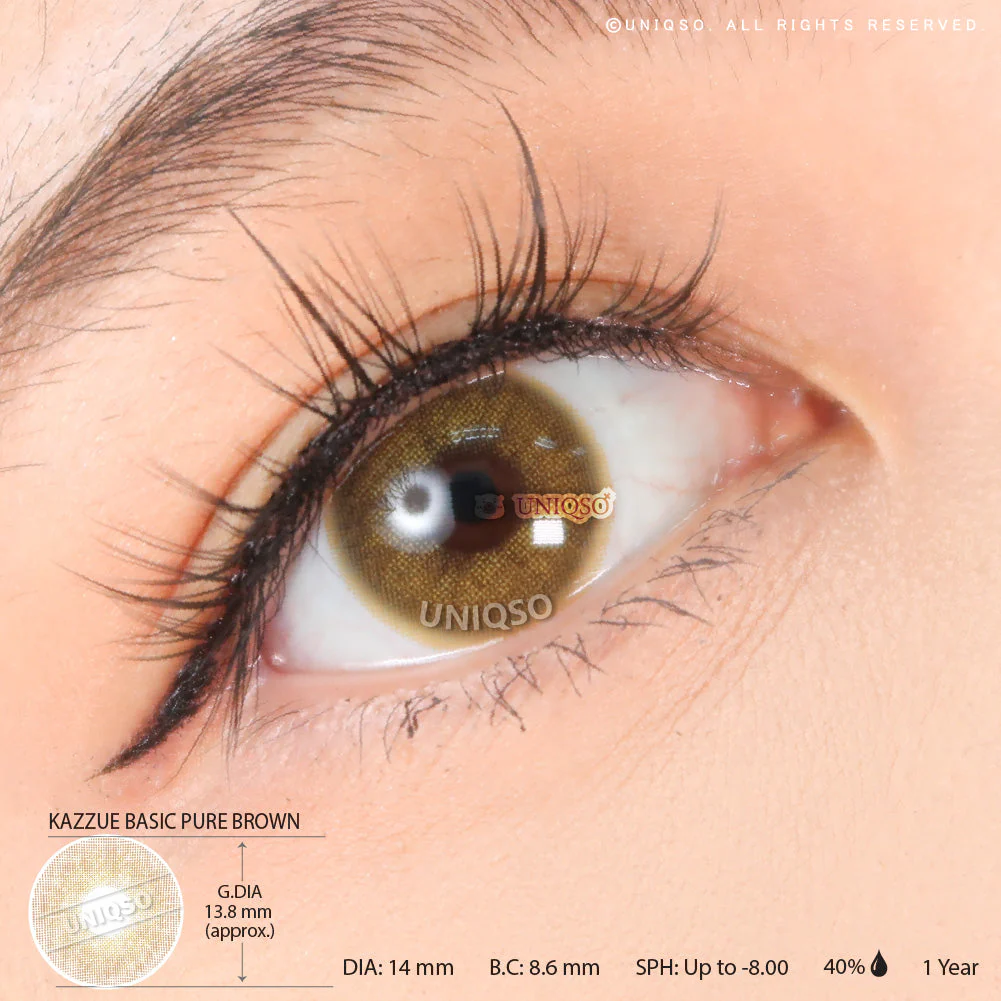 Kazzue Basic Pure Brown (1 lens/pack) - Image 3