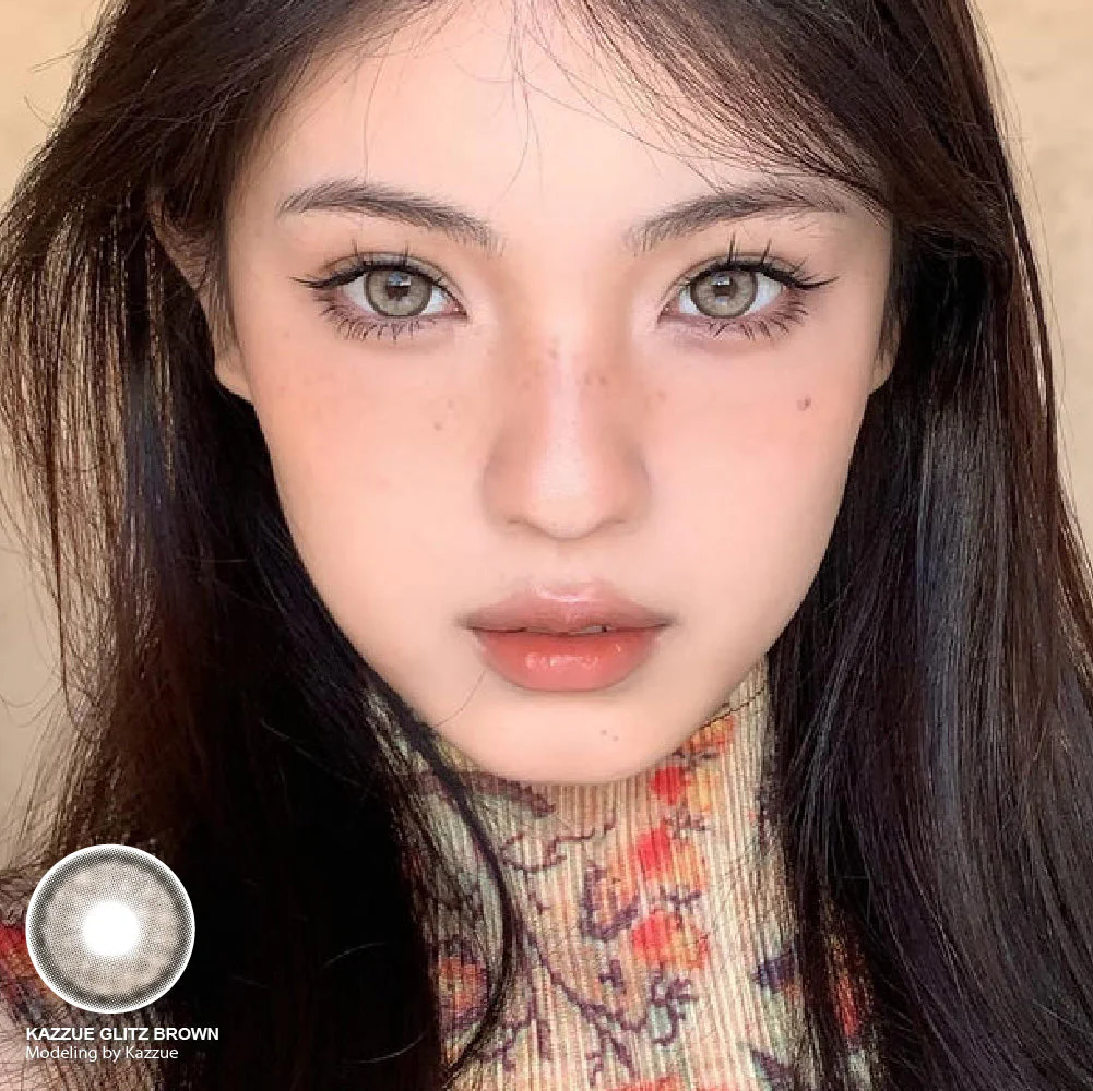 Kazzue Glitz Brown (1 lens/pack) - Image 3