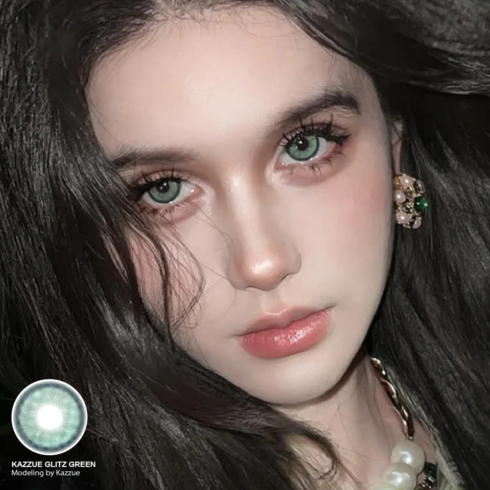 Kazzue Glitz Green (1 lens/pack) - Image 3