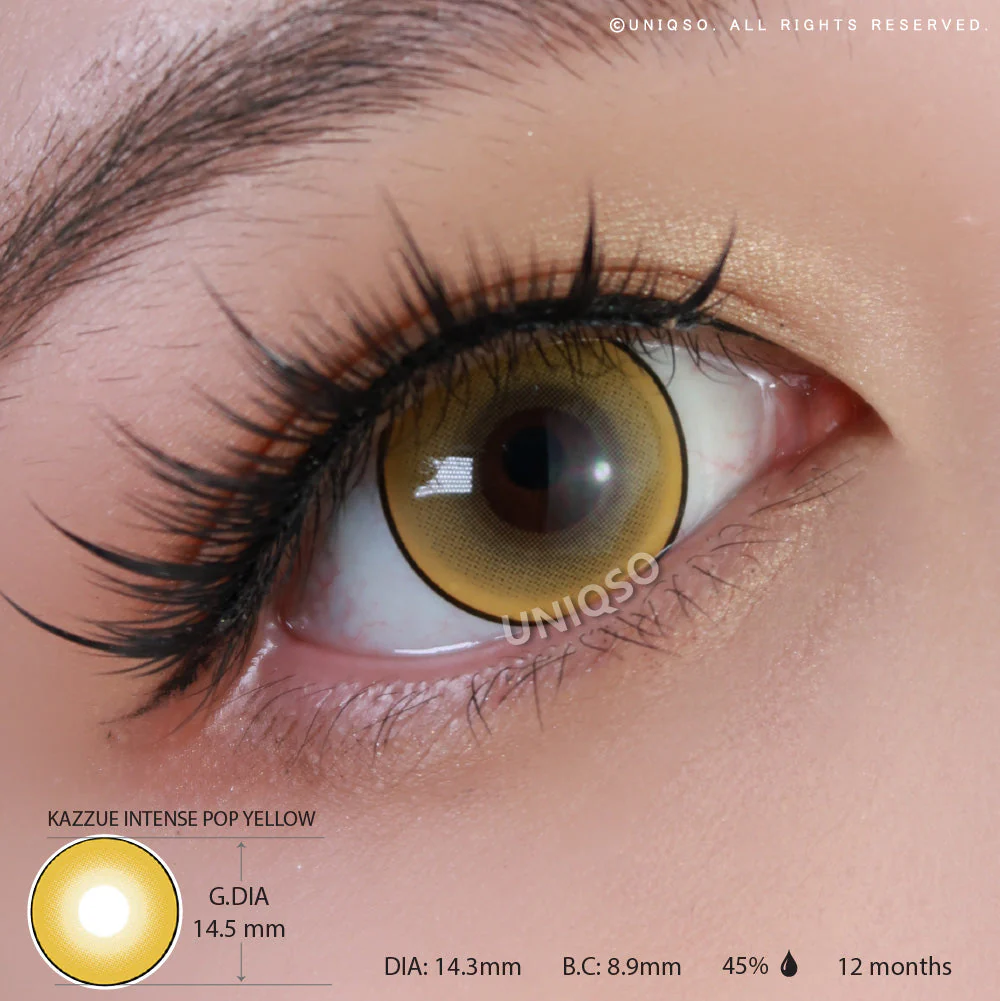 Kazzue Intense Pop Yellow (1 lens/pack) - Image 4
