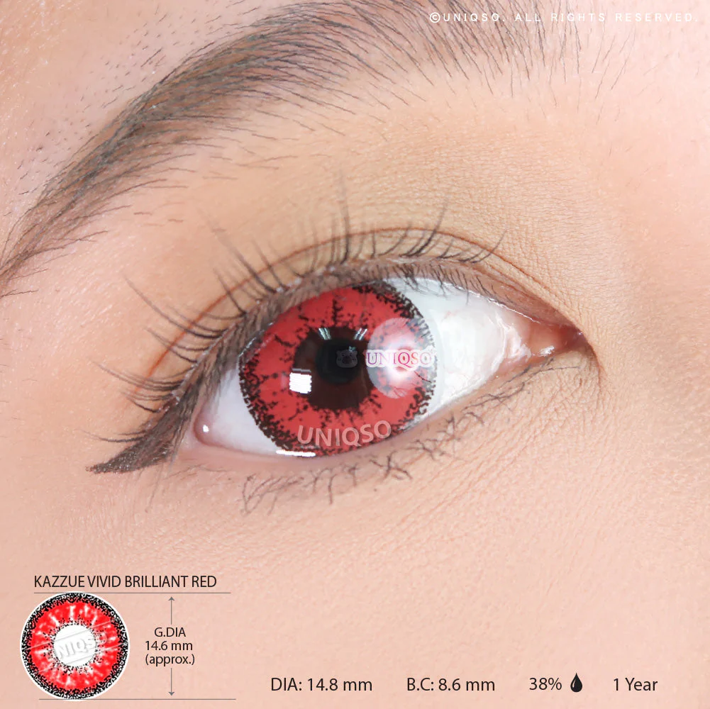 Kazzue Vivid Brilliant Red (1 lens/pack) - Image 3