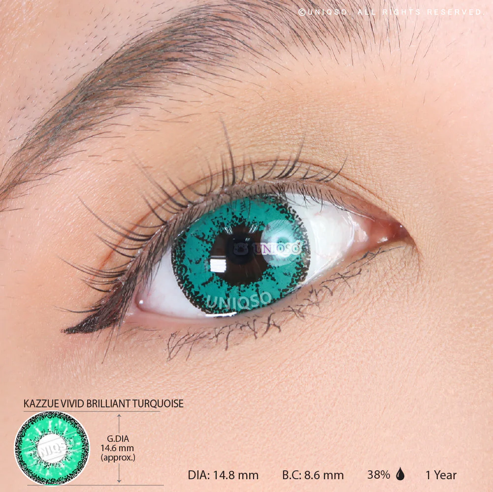 Kazzue Vivid Brilliant Turquoise (1 lens/pack) - Image 3