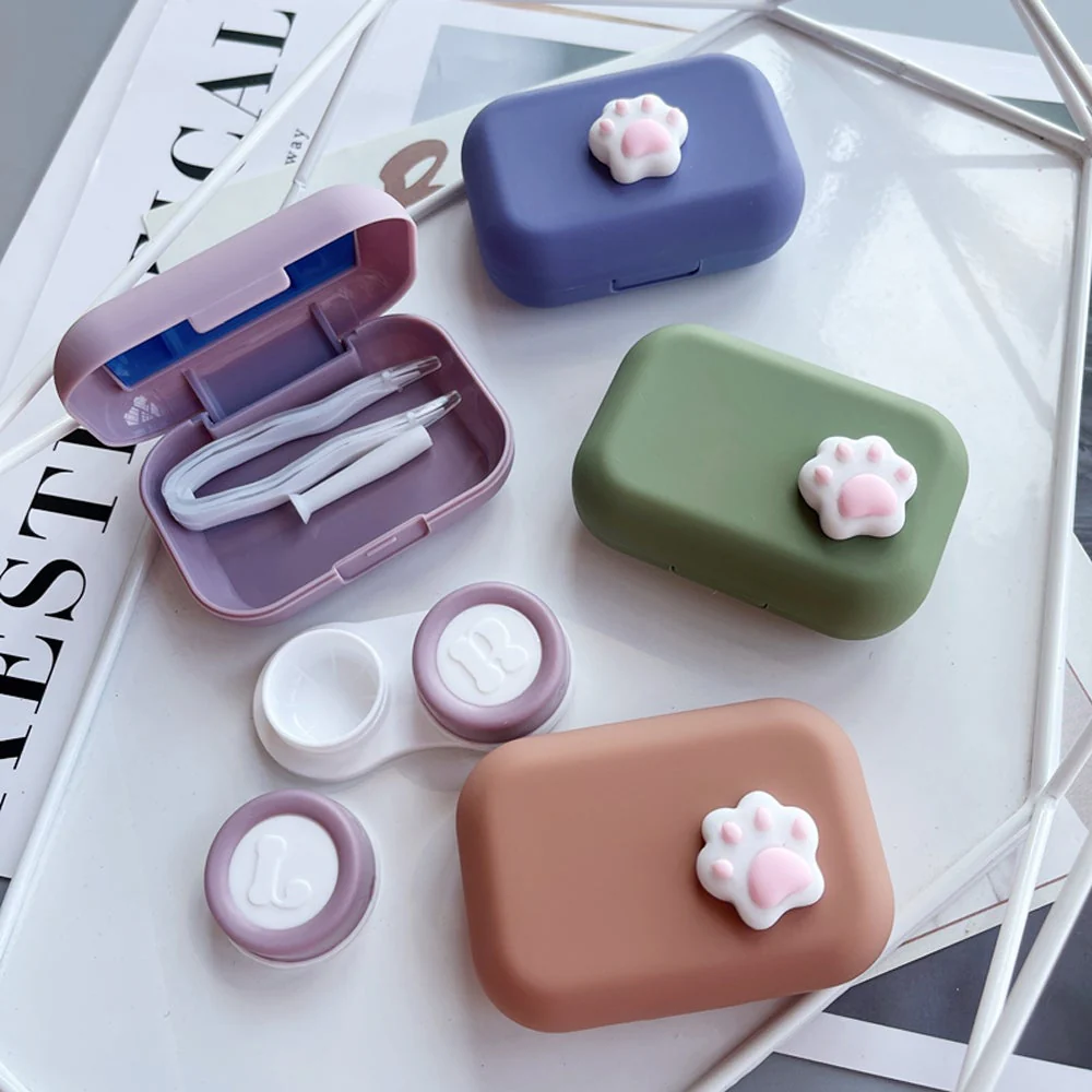 Lens Case - Side Pink Paw Set - Image 3