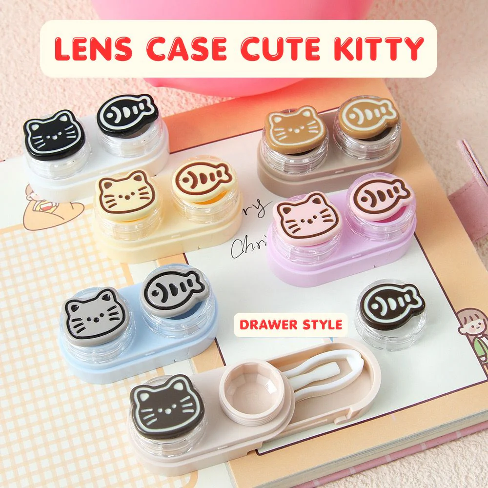 Lens Case Travel Kit - Cute Kitty
