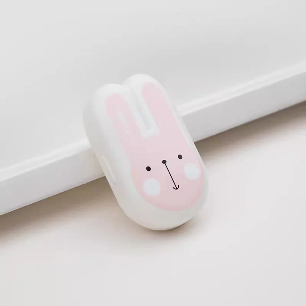Lens Case Travel Kit - Cute Long Ears Bunny - Image 8