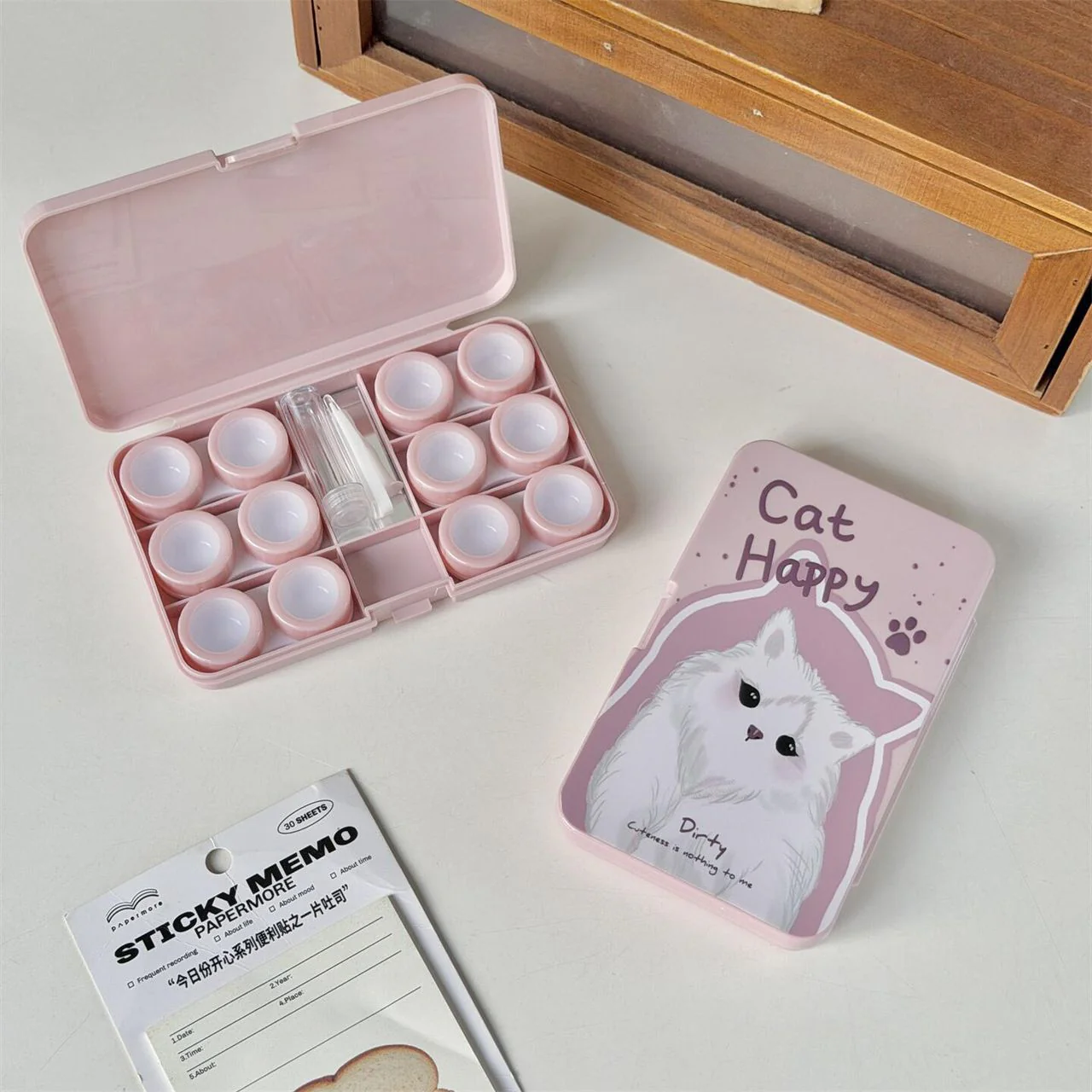 Lens Case Travel Kit - Happy Kitty - Image 3