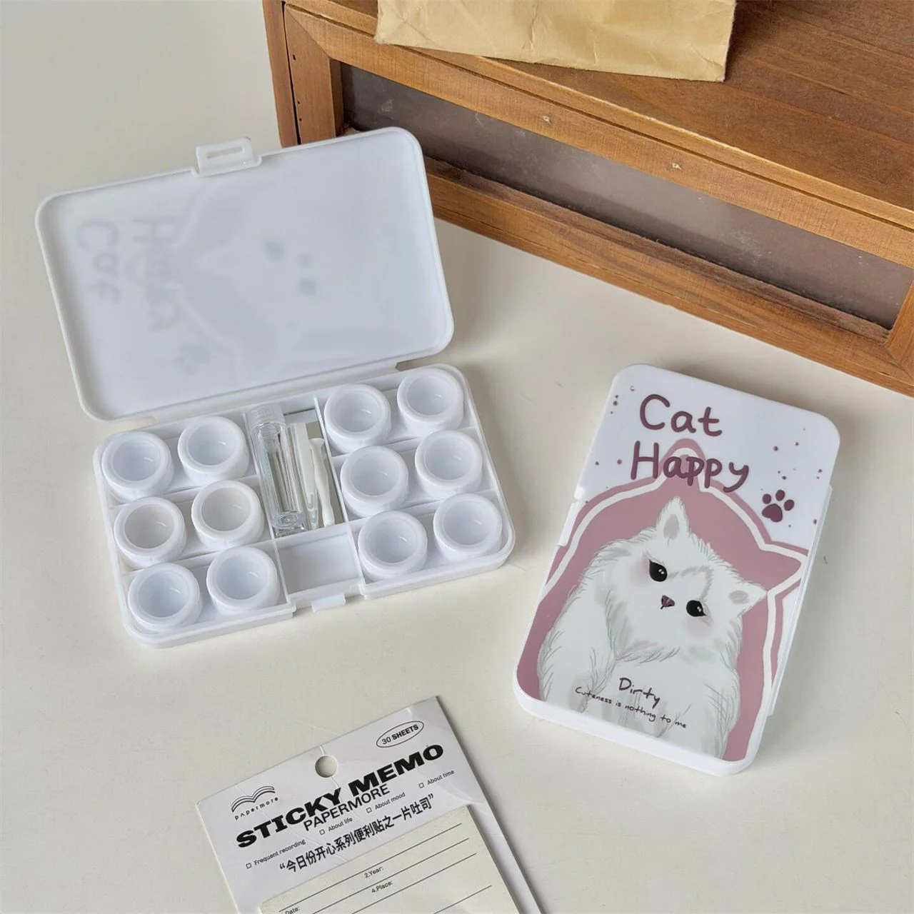 Lens Case Travel Kit - Happy Kitty - Image 4