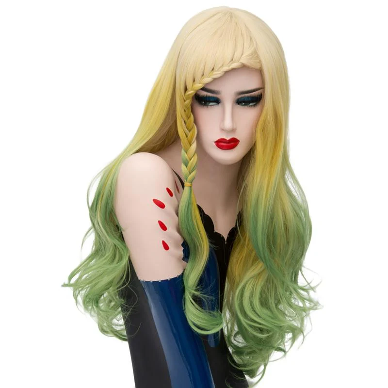 Lolita Wig - Parrot Yellow & Green - Image 2