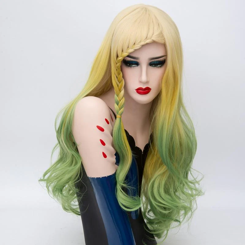 Lolita Wig - Parrot Yellow & Green - Image 3