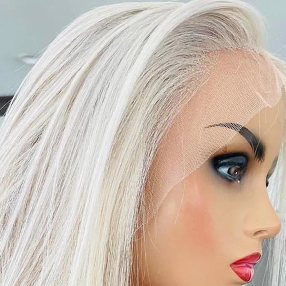 Luxury Lengths Straight Blonde Lace Front Wig - Image 5