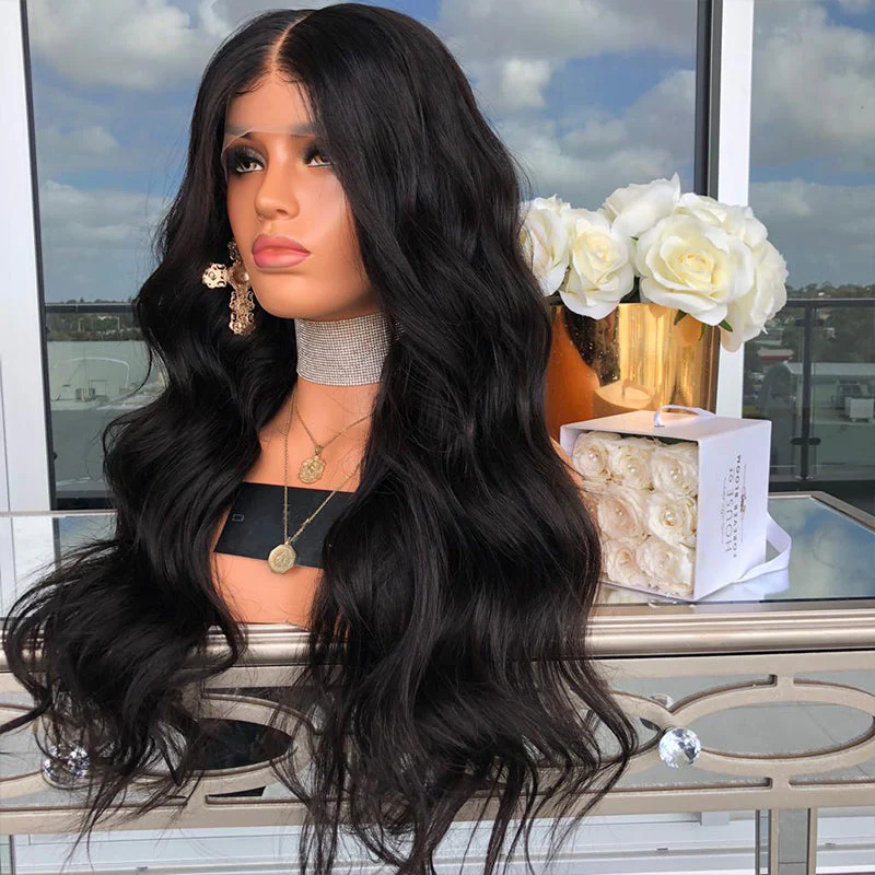 Premium Wig - Mid-Section Long Curly Big Wave Fluffy Lace Front - Image 5