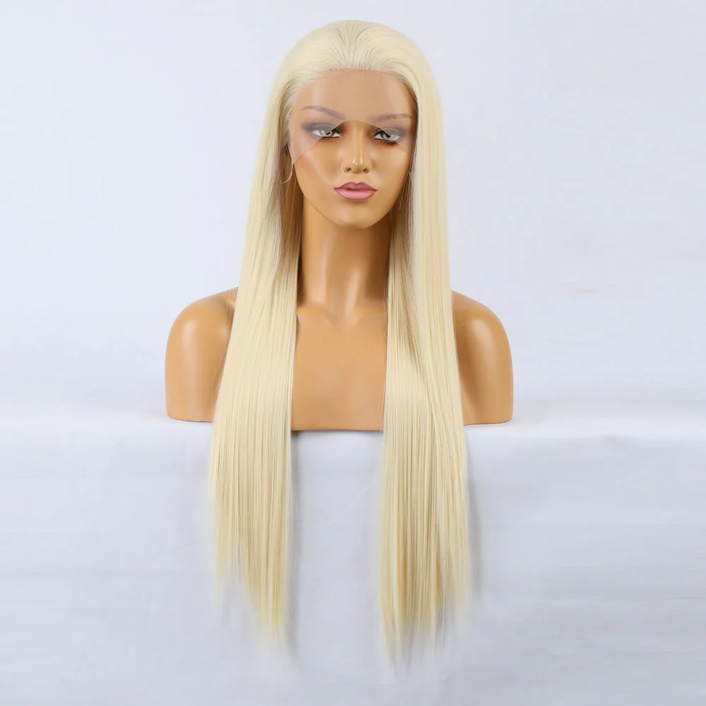 Natural Throne Front Lace Blonde Wig
