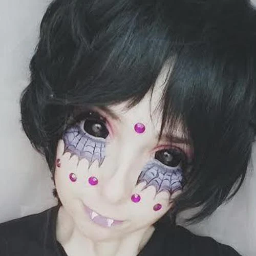 Phantasee Black Sclera Contacts Sabretooth/Blackout/Black (2 lenses/pack) - Image 10