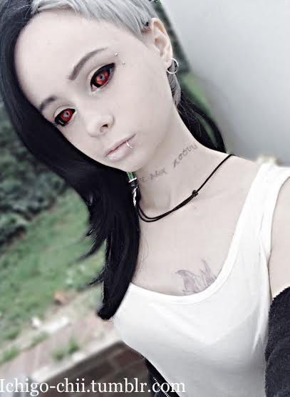 Phantasee Red Black Sclera Contacts Tokyo Ghoul - Red Ghoul/Gremlin (2 lenses/pack) - Image 11