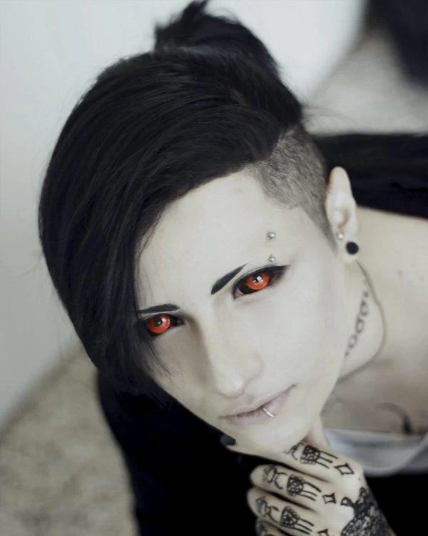 Phantasee Red Black Sclera Contacts Tokyo Ghoul - Red Ghoul/Gremlin (2 lenses/pack) - Image 14