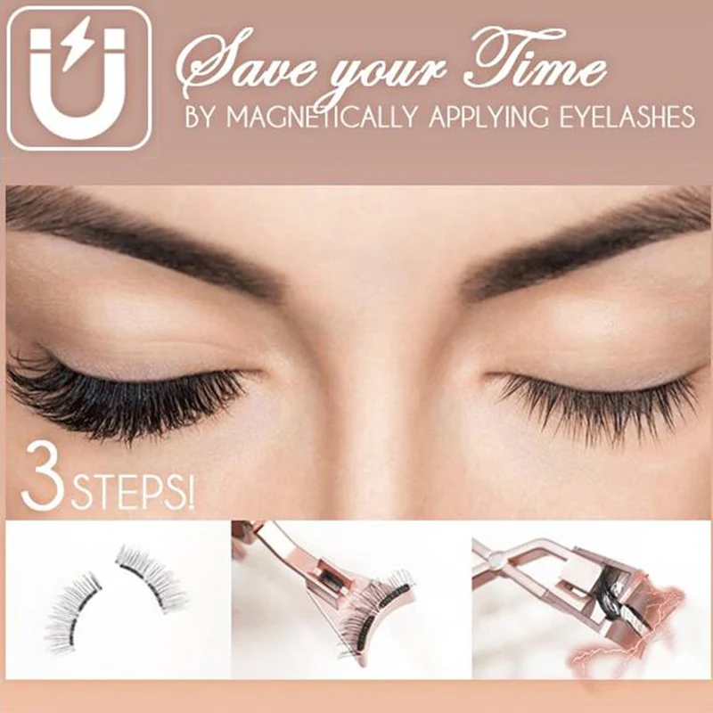 Magnetic Quantum Eyelash Curler With False Eyelashes Waterproof No Glue No Eyeliner Long Lasting Eyelash Extension Easy To Wear - Image 7