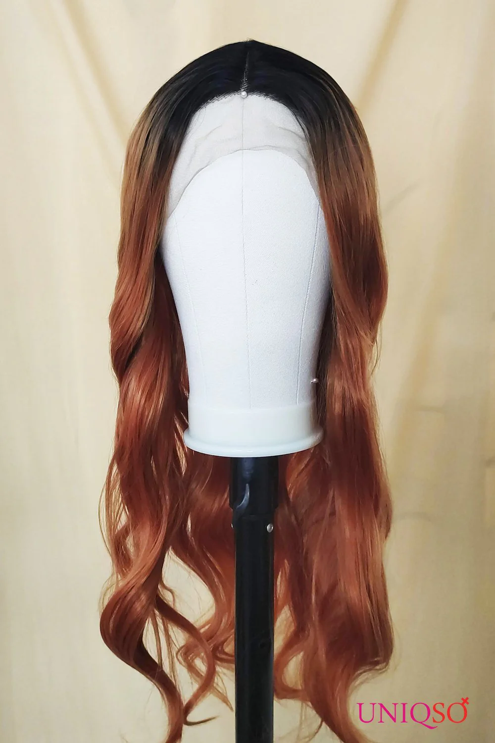 Premium Wig - Auburn Long Big Wave Lace Front Wig - Image 3