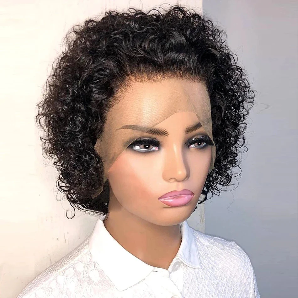 Premium Wig - Dinky Front Lace Short Pixie Hair Wig - Image 2