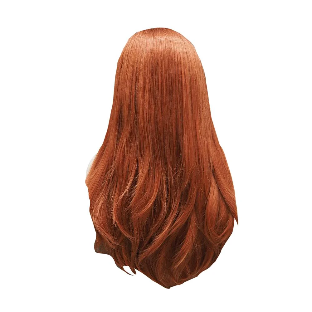 Premium Wig - Fiery Cinnamon Side Sweep Extra Long Lace Front Wig - Image 2