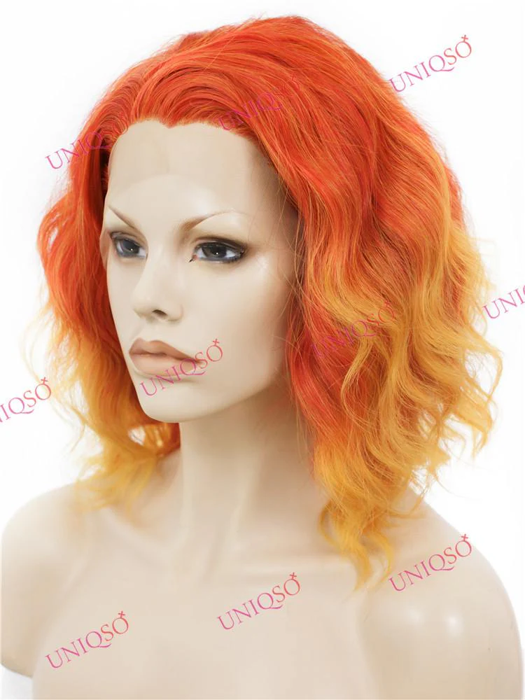 Premium Wig - Lace Front Cherry Red Wig (Cascading Curls) - Image 3