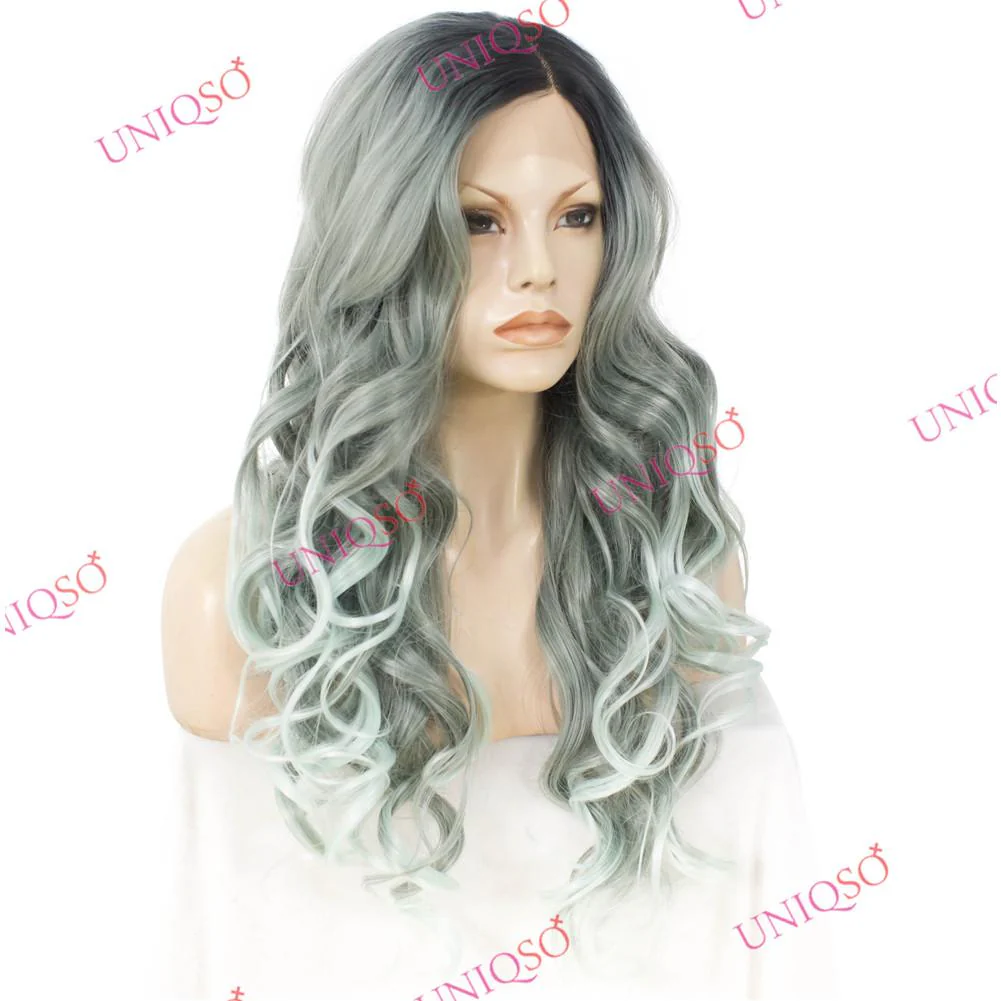 Premium Wig - Reverse Balayage Grey Wig - Image 2