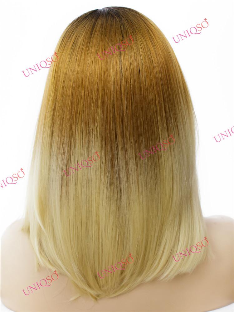 Premium Wig - Reverse-Ombre Blonde Lace Front Synthetic Wig - Image 2