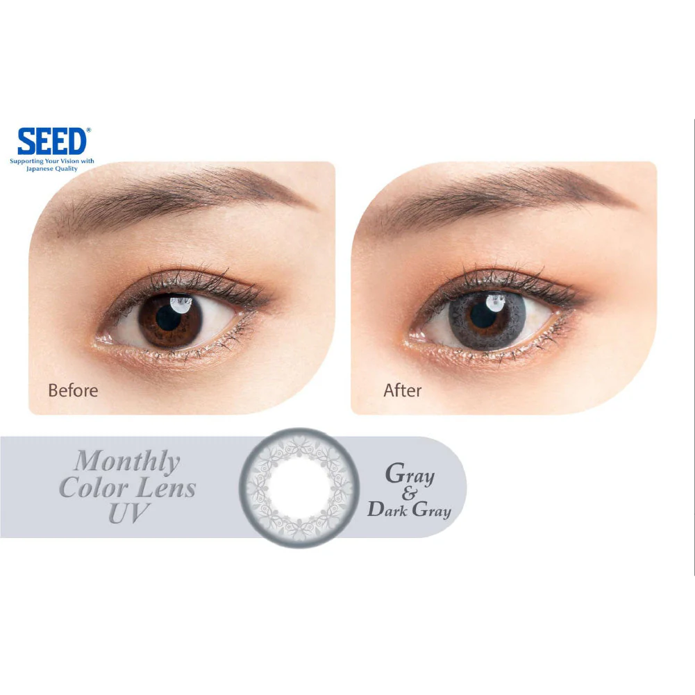 SEED Monthly Color Lens UV - Dark Gray