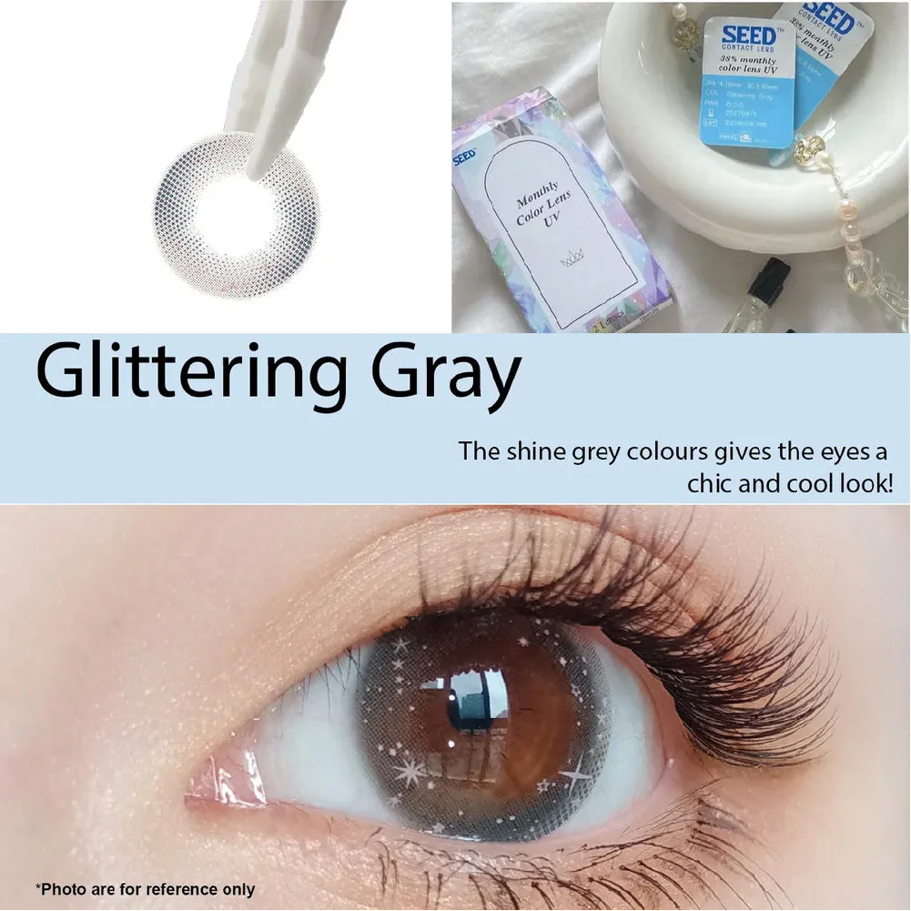 SEED Monthly Color Lens UV - Glittering Gray - Image 2