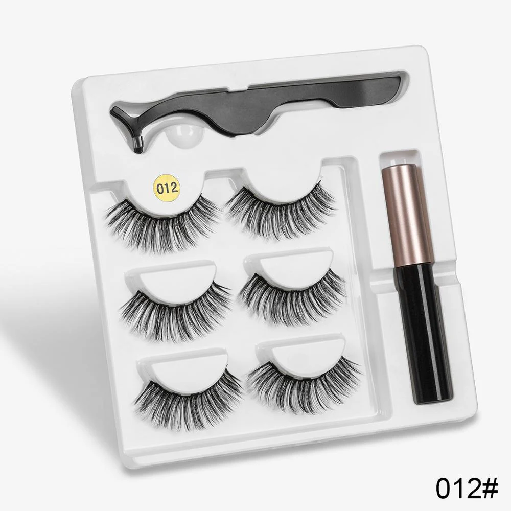 Sexy Sheep Mixed Designs Faux Mink Magnetic Eyelashes Kit Set (3 Pairs) - Image 11