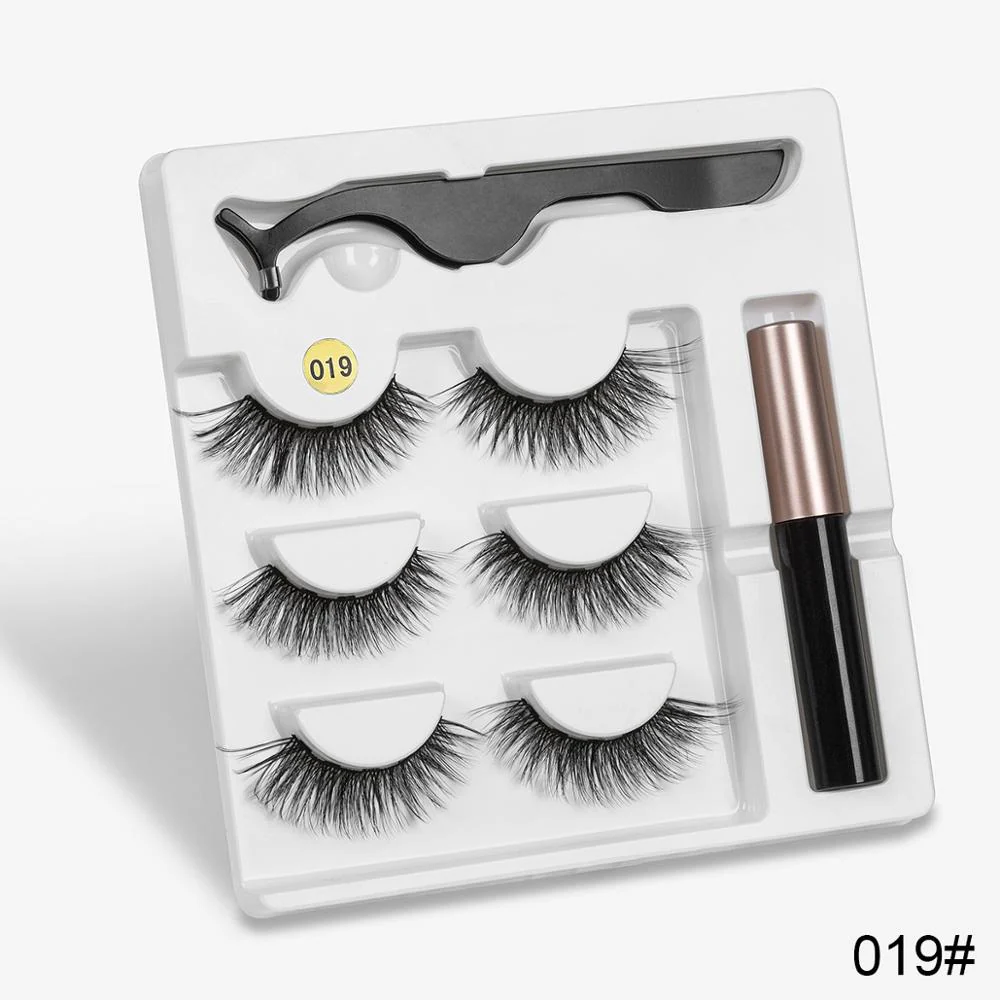 Sexy Sheep Mixed Designs Faux Mink Magnetic Eyelashes Kit Set (3 Pairs) - Image 18