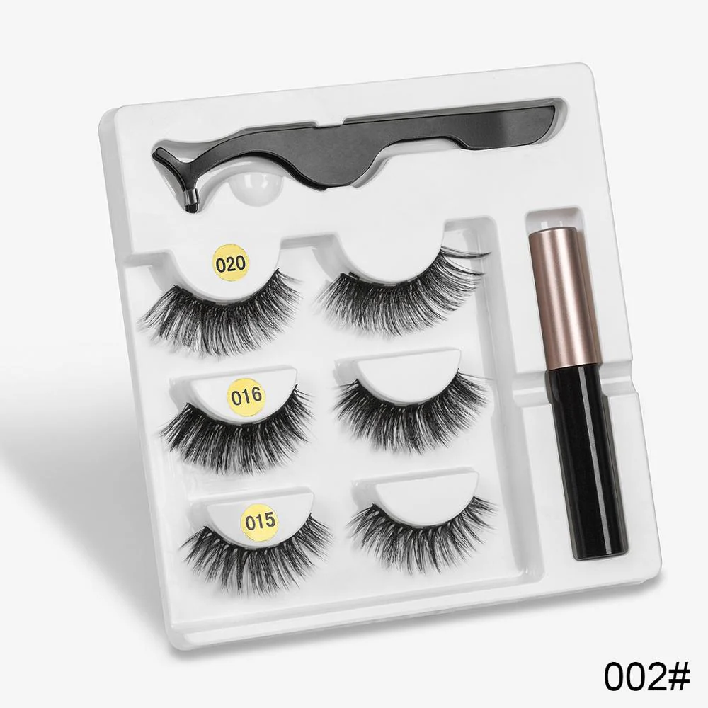 Sexy Sheep Mixed Designs Faux Mink Magnetic Eyelashes Kit Set (3 Pairs) - Image 6