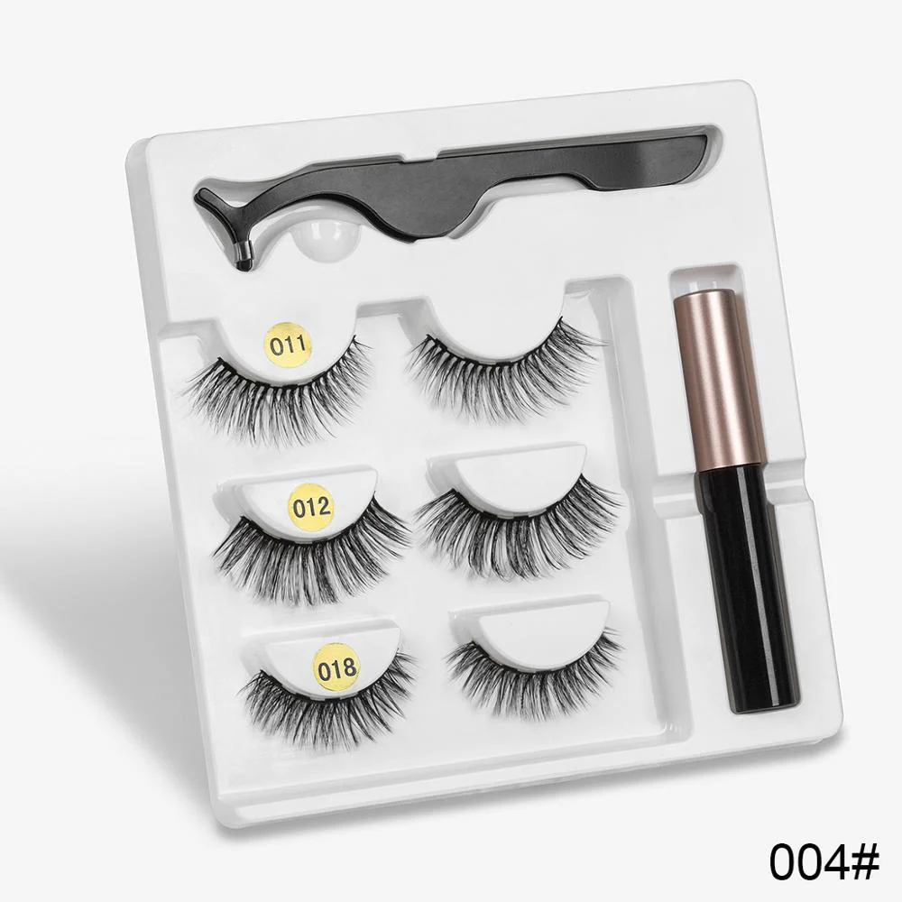 Sexy Sheep Mixed Designs Faux Mink Magnetic Eyelashes Kit Set (3 Pairs) - Image 8
