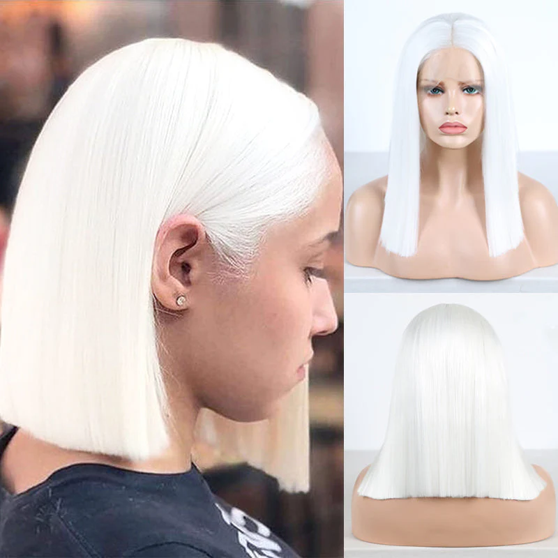 Shades of White T Lace Front Wig