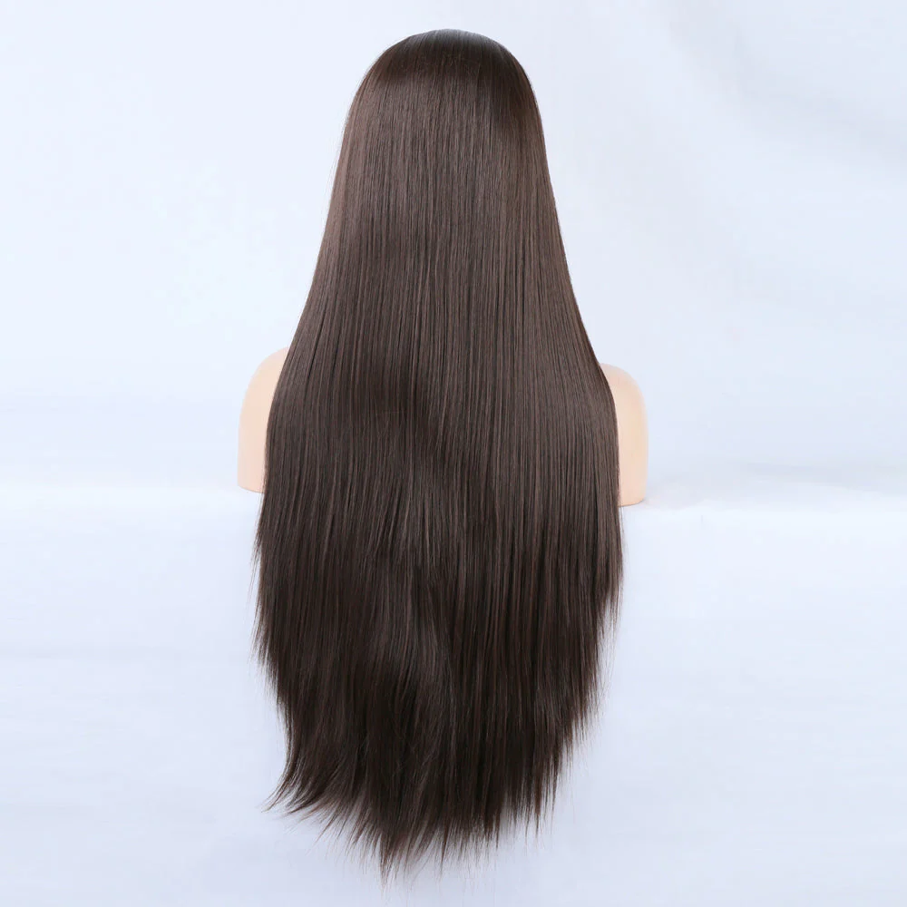 Smooth Petals Long Hair Front Lace Wig - Image 4