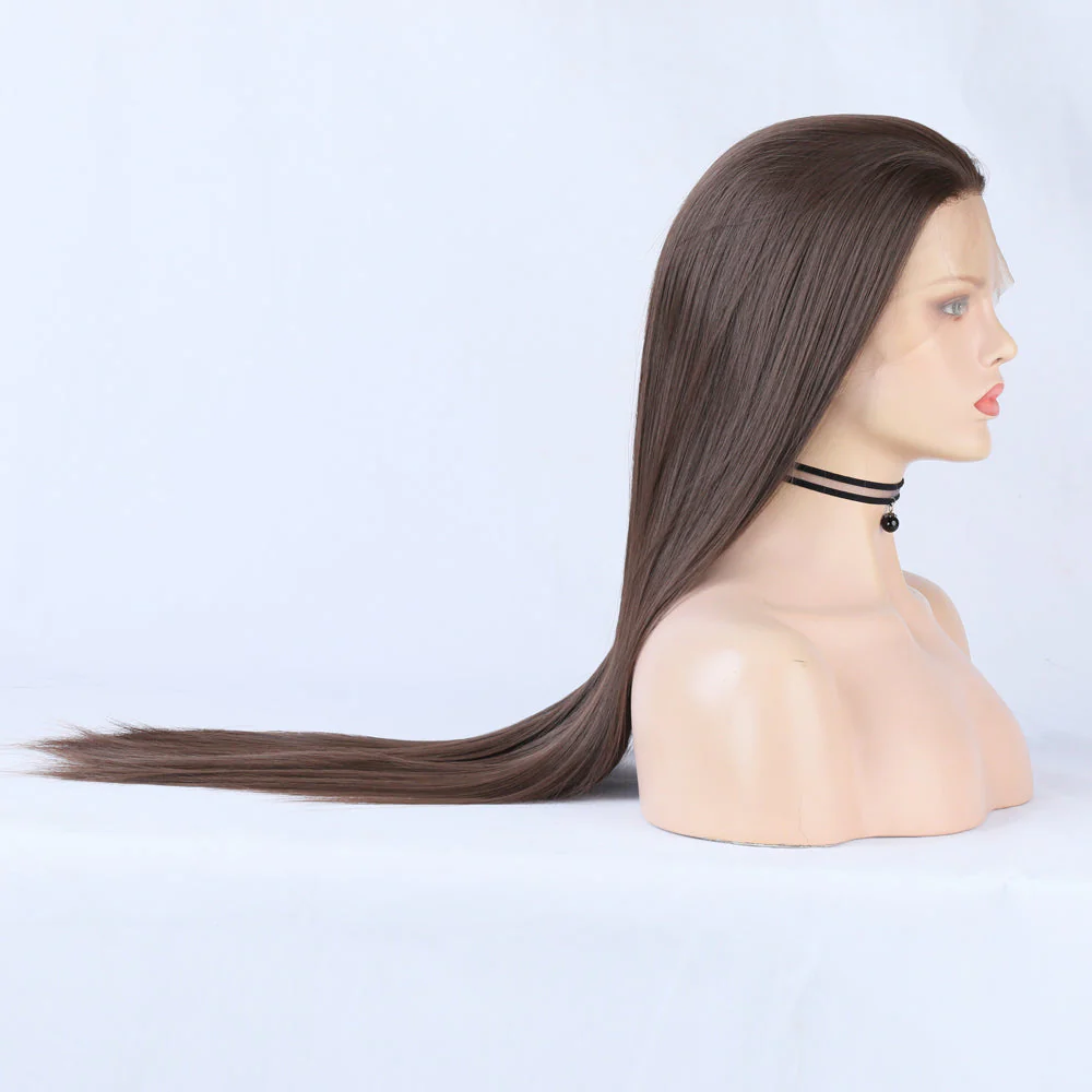 Smooth Petals Long Hair Front Lace Wig - Image 5